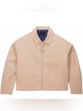 2023 NIKE AIR JORDAN x J BALVIN LIGHT BROWN WOVEN JACKET W/KEYCHAIN MENS S XL